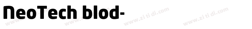 NeoTech blod字体转换
